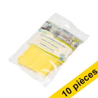 Offre : 10x HY@PRO gants de ménage en latex M (1 paire, 60 grammes) - jaune