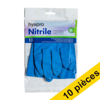 Offre : 10x HY@PRO gants de ménage en latex M (1 paire, 65 grammes)