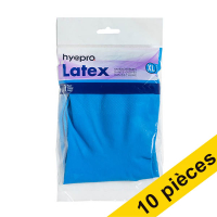 Offre : 10x HY@PRO gants de ménage en latex XL (1 paire, 45 grammes) - bleu