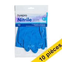 Offre : 10x HY@PRO gants de ménage en latex XL (1 paire, 65 grammes)