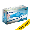Offre : 10x HY@PRO gants en latex poudrés XL (5,4 grammes, 24 cm, 100 pièces) - bleu SHY00203 - 1