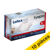 Offre : 10x HY@PRO gants en latex sans poudre S (5 grammes, 24 cm, 100 pièces) - blanc SHY00205 - 1