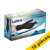 Offre : 10x HY@PRO gants en latex sans poudre XL (5,8 grammes, 24 cm, 100 pièces) - noir SHY00219 - 1
