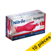 Offre : 10x HY@PRO gants en nitrile sans poudre S (4 grammes, 24 cm, 100 pièces) - rouge SHY00113 - 1