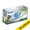 Offre : 10x HY@PRO gants en vinyle poudrés M (4,5 grammes, 24 cm, 100 pièces) - bleu SHY00239 - 1