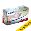 Offre : 10x HY@PRO gants en vinyle sans poudre S (5 grammes, 24 cm, 100 pièces) - blanc SHY00245 - 1