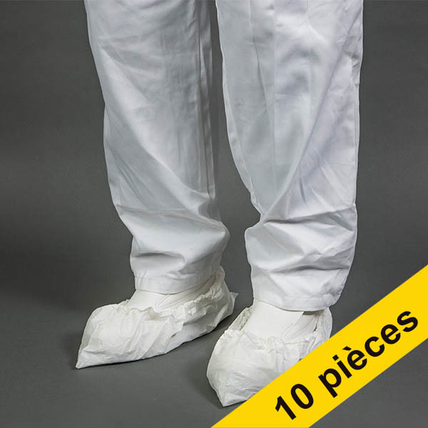 Offre : 10x HY@PRO non-tissé/CPE couvre-chaussures antidérapants (50 pièces) - blanc SHY00560 Offre : 10x HY@PRO non-tissé/CPE couvre-chaussures antidérapants (50 pièces) - blanc SHY00560 - 1