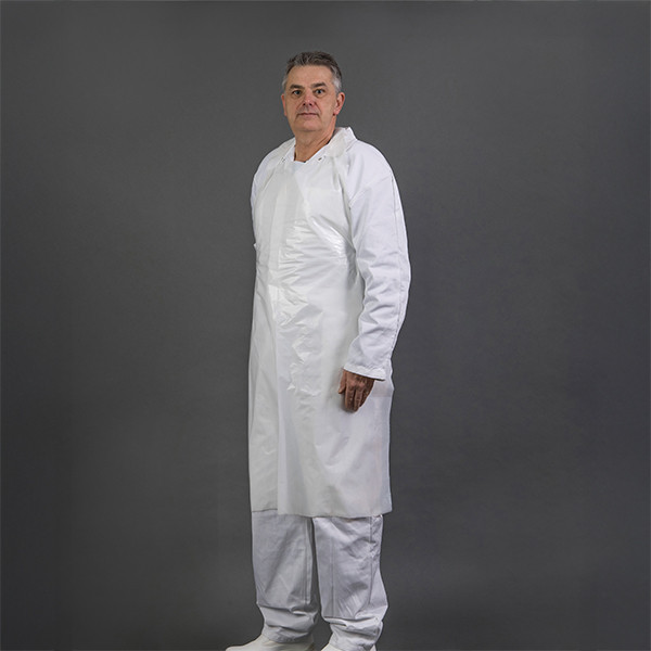 HY@PRO PE tablier gaufré 80 x 125 3cm 20µ (100 pièces) - blanc SHY00567 - 1