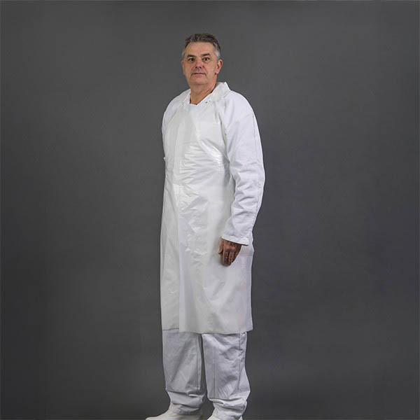 HY@PRO PE tablier gaufré 80 x 125 3cm 35µ (50 pièces) - blanc SHY00569 HY@PRO PE tablier gaufré 80 x 125 3cm 35µ (50 pièces) - blanc SHY00569 - 1