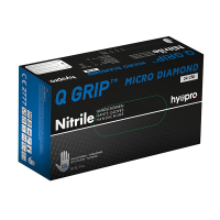 HY@PRO Q Grip Micro Diamond gants en nitrile sans poudre XXL (24 cm, 50 pièces) - bleu SHY00172