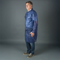 HY@PRO blouse antistatique non tissée avec fermeture à scratch M (1 pièce) - bleu SHY00723 HY@PRO blouse antistatique non tissée avec fermeture à scratch M (1 pièce) - bleu SHY00723