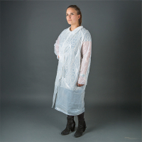 HY@PRO blouse en PE à boutons-pression (50 pièces – 75 x 120 cm – 15µ) - blanc SHY00677 HY@PRO blouse en PE à boutons-pression (50 pièces – 75 x 120 cm – 15µ) - blanc SHY00677