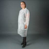 HY@PRO blouse non tissée à boutons-pression L (1 pièce – 20 g/m²) - blanc SHY00685 HY@PRO blouse non tissée à boutons-pression L (1 pièce – 20 g/m²) - blanc SHY00685