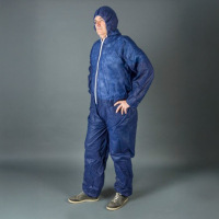 HY@PRO combinaison antistatique non tissée revêtu de PE avec capuche XXL (1 pièce) - bleu SHY00811 HY@PRO combinaison antistatique non tissée revêtu de PE avec capuche XXL (1 pièce) - bleu SHY00811