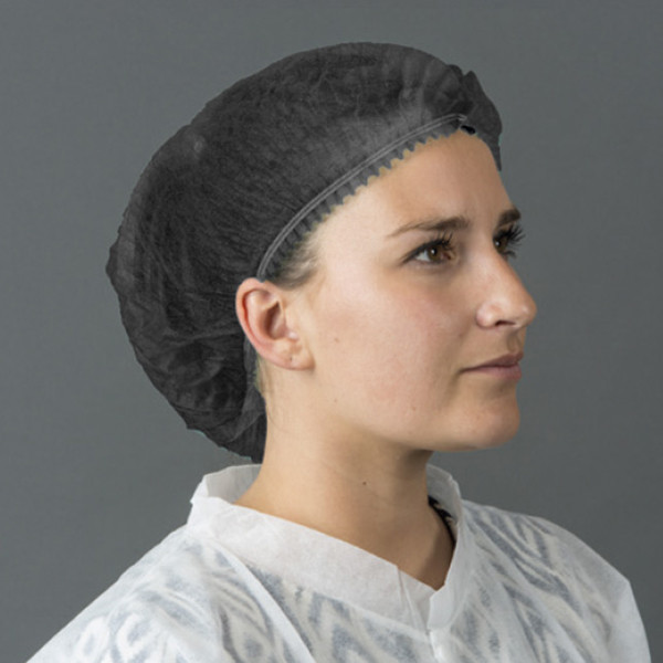 HY@PRO filets à cheveux non tissés avec clip et 2 élastiques (100 pièces - 53,5 cm) - noir SHY00412 HY@PRO filets à cheveux non tissés avec clip et 2 élastiques (100 pièces - 53,5 cm) - noir SHY00412 - 1