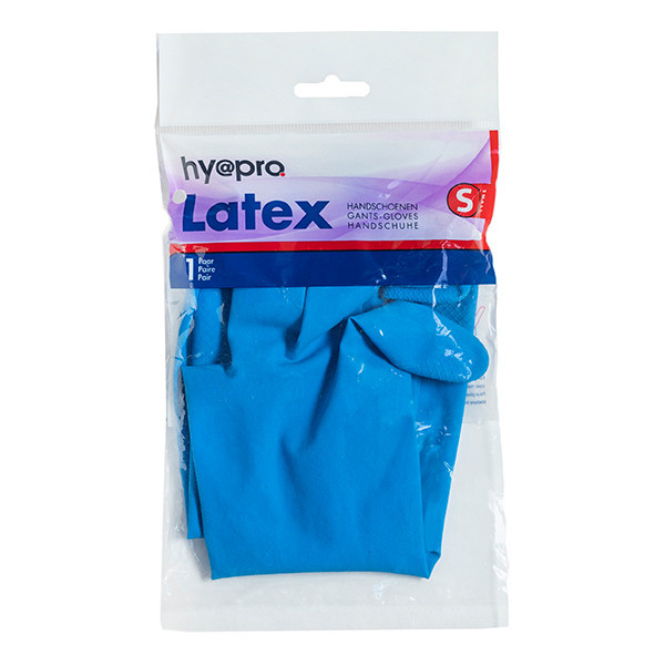 HY@PRO gants de ménage en latex S (1 paire, 45 grammes) - bleu  SHY00292 - 1
