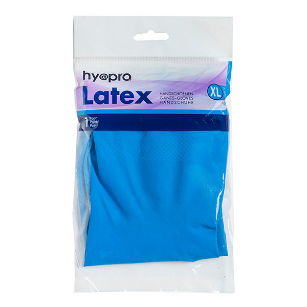 HY@PRO gants de ménage en latex XL (1 paire, 45 grammes) - bleu SHY00298 - 1