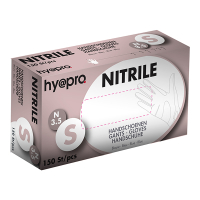 HY@PRO gants en nitrile sans poudre S (3,5 grammes, 24 cm, 150 pièces) - bleu  SHY00002
