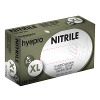 HY@PRO gants en nitrile sans poudre XL (3,5 grammes, 24 cm, 150 pièces) - bleu  SHY00008