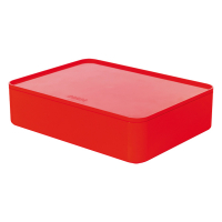 Han Allison box organisateur intelligent avec couvercle - rouge cerise HA-1110-17 218062