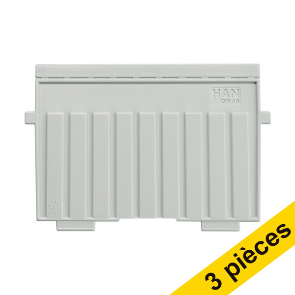 Offre : 3x HAN séparateur A6 en plastique - gris 218085 - 1