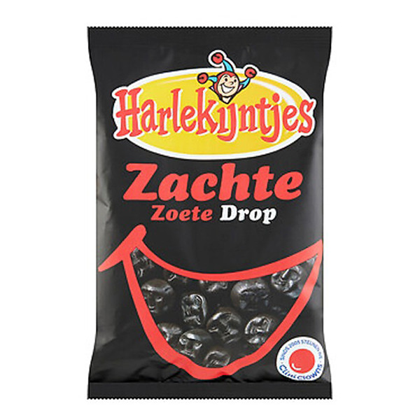 Harlekijndrop réglisse douce 300g  (par sac) 422832 - 1