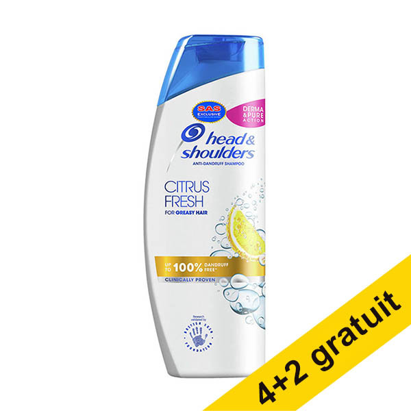 Offre : 6x Head & Shoulders Citrus Fresh shampooing (400 ml) SHE00216 - 1
