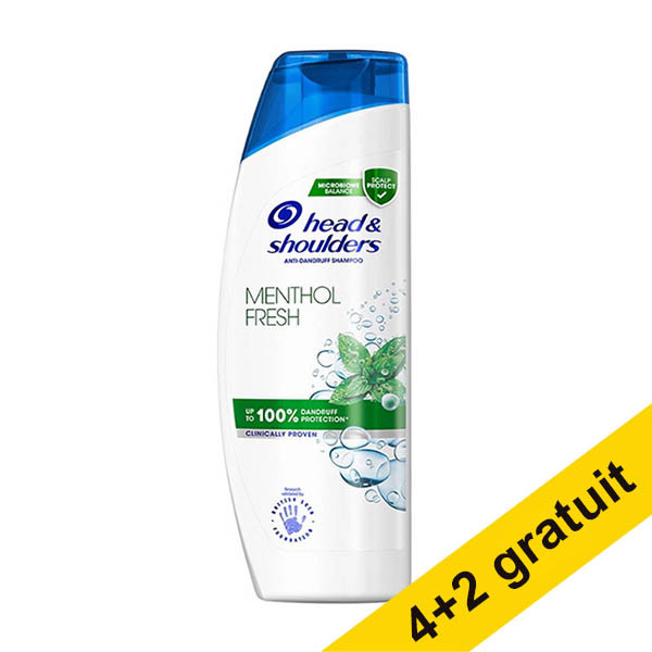Offre : 6x Head & Shoulders Menthol Fresh shampooing (400 ml) SHE00219 - 1
