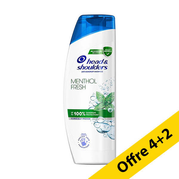 Offre : 6x Head & Shoulders Menthol Fresh shampooing (400 ml) SHE00219 - 1