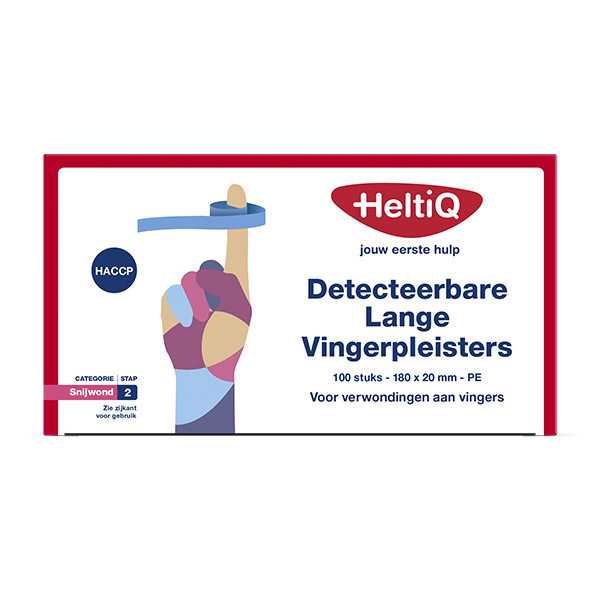 HeltiQ pansements pour doigts détectables (18 x 2 cm, 100 pièces)  SHE00107 - 1