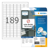 Herma 10001 étiquettes amovibles A4 25,4 x 10 mm (4725 étiquettes) - blanc