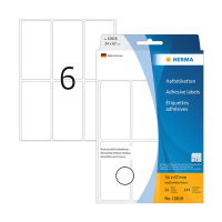 Herma 10616 étiquettes amovibles multifonction 34 x 67 mm (144 étiquettes) - blanc 230812