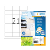 Herma 10727 étiquettes universelles recyclées A4 63,5 x 38,1 mm (1680 étiquettes) - blanc