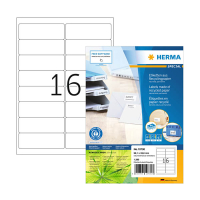 Herma 10730 étiquettes universelles recyclées A4 99,1 x 33,8 mm (1280 étiquettes) - blanc 230839