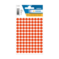 Herma 1846 pastilles de marquage Ø 8 mm (540 étiquettes) - rouge fluo 231016