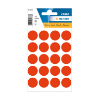 Herma 1876 pastilles de marquage Ø 19 mm (100 étiquettes) - rouge fluo 230993