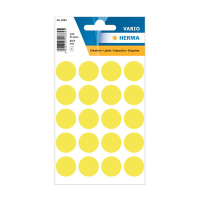 Herma 1884 pastilles de marquage Ø 19 mm (100 étiquettes) - jaune fluo 230990
