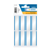 Herma 1903 étiquettes de badge nominatif 54 x 19 mm (16 étiquettes) - blanc/bleu 230968