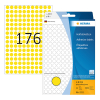 Herma 2211 pastilles de marquage Ø 8 mm rondes (5632 étiquettes) - jaune