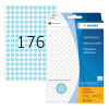 Herma 2213 pastilles de marquage Ø 8 mm rondes (5632 étiquettes) - bleu