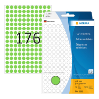 Herma 2215 étiquettes multifonction Ø 8 mm rondes (5632 étiquettes) - vert 230721