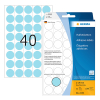 Herma 2253 étiquettes multifonction Ø 19 mm rondes (1280 étiquettes) - bleu