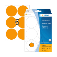 Herma 2284 pastilles de marquage Ø 50 mm (144 étiquettes) - orange fluo 230926