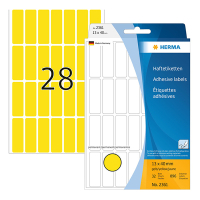 Herma 2361 étiquettes multifonction 13 x 40 mm (896 étiquettes) - jaune 230668