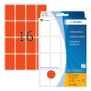 Herma 2452 étiquettes multifonction 25 x 40 mm (512 étiquettes) - rouge