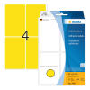 Herma 2491 étiquettes multifonction 52 x 82 mm (128 étiquettes) - jaune