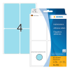 Herma 2493 étiquettes multifonction 52 x 82 mm (128 étiquettes) - bleu