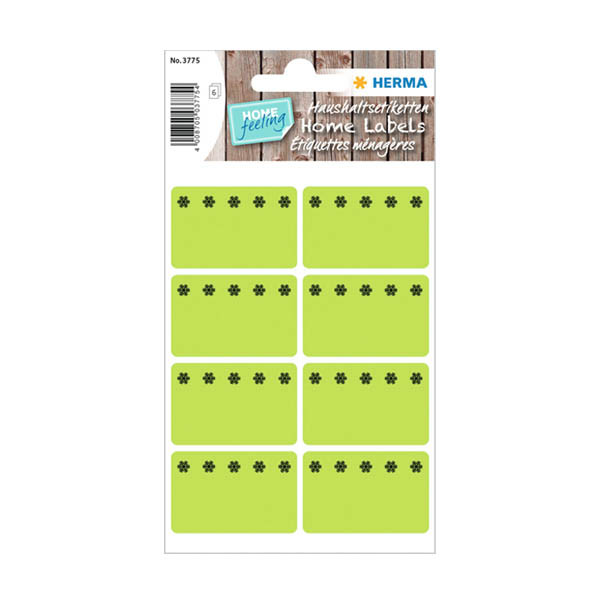 Herma 3775 étiquettes de congélation 26 x 40 mm (48 étiquettes) - vert fluorescent 230939 - 1