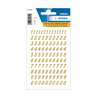 Herma 4151 étiquettes 0-9 8 mm (64 étiquettes) - or/transparent 230946