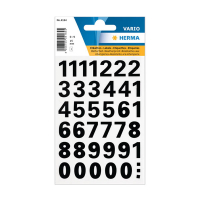 Herma 4164 étiquettes 0-9 15 mm (39 étiquettes) - noir 230943